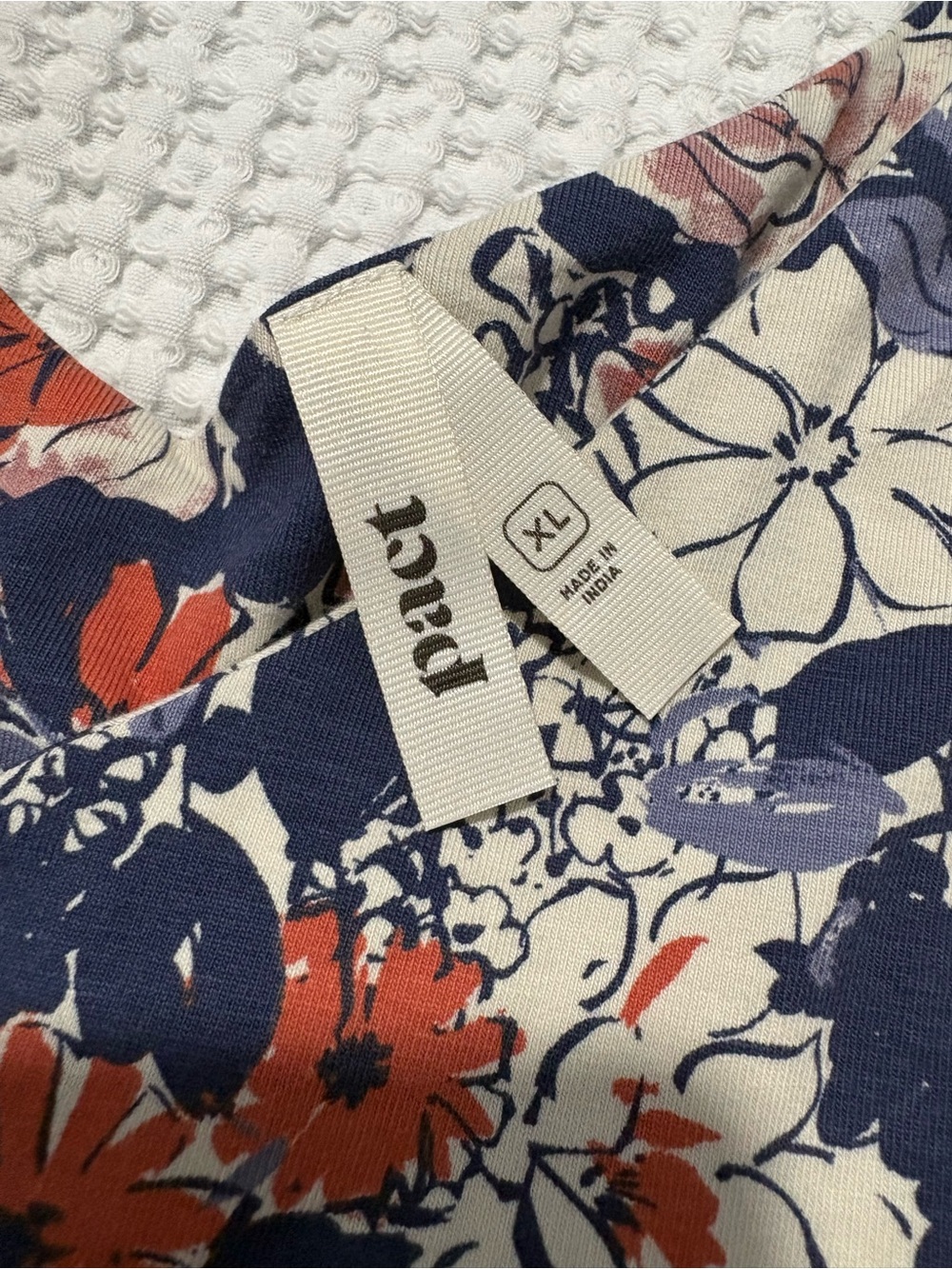 Pact Navy, Rust & Cream Floral Dress - Picture 3 of 4